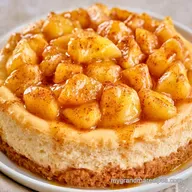 Creamy Apple Pie Filling Cheesecake