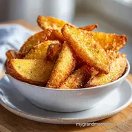 Baked Garlic Parmesan Potato Wedges for 4 Servings