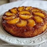 Baking Dish Peach Cake for 12 Servings