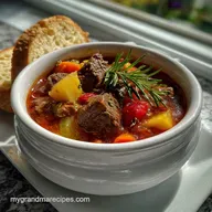 Beef Vegetable Soup Recipe: Deep Broth