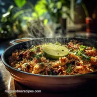 Chicken Black Bean Rice Skillet for 4 Servings