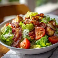 BLT Salad Recipe for 4 Servings | Crispy Bacon