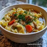 Chicken Noodle Soup From Scratch: Collagen-Rich Broth