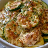 Chicken Zucchini Casserole for 4 Servings