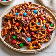 Pretzel Bark with Dark Chocolate
