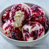 Cinnamon Roasted Plum Ice Cream: Creamy