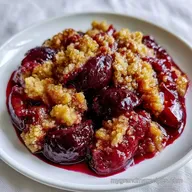 Plum Crumble with Oats