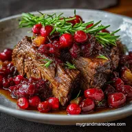 Slow-Braised Beef Roast with Cranberry Balsamic Glaze: Fork-Tender
