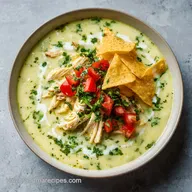 Creamy Green Chicken Enchilada Soup