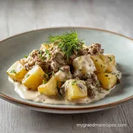 Creamy Meat Potato Skillet: One-Pot