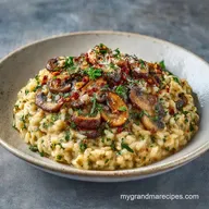 Creamy Mushroom Risotto for 4 Servings