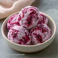 Plum Ice Cream with Fresh Plums