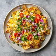 Irish Nachos for 4 Servings: Crispy Baked Waffle Fries