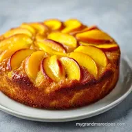 Easy Fresh Peach Cake with Sour Cream