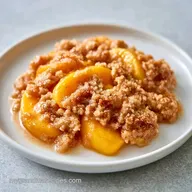Peach Crisp with Fresh Peaches