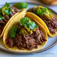 Hatch Chile Beef Tacos: Slow-Cooked