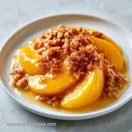 Healthy Fresh Peach Dessert with Oats