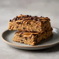Healthy Peanut Butter Chocolate Chip Oatmeal Bars in 30 Minutes