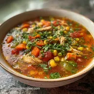 Hearty Chicken Veggie Soup (Cozy One-Pot Dinner) with Fresh Herbs - One-Pot Method