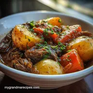 Hearty Lazy Day Crockpot Meal: Slow-Cooked Beef and Potatoes
