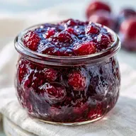 Plum Jam with Fresh Plums