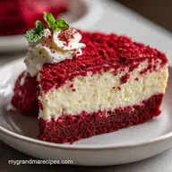 Red Velvet Cheesecake with Chocolate Wafer Crust in 100 Minutes