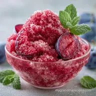 Indian Spiced Plum Granita in 15 Minutes