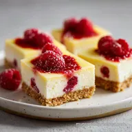 Lemon Raspberry Cheesecake Squares: Creamy Bars in 50 Minutes