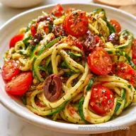 Mediterranean Zucchini Noodles in 25 Min