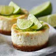 Mini Key Lime Cheesecakes: Creamy Citrus Dessert for 12 Servings