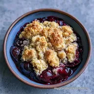 Plum Cobbler with Oats for 6 Servings