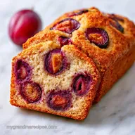 Spiced Plum Loaf with Sour Cream