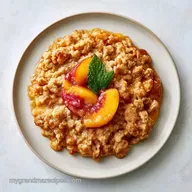 Peach Crisp with Oats in 50 Minutes