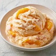 Homemade Peaches Cream Ice Cream