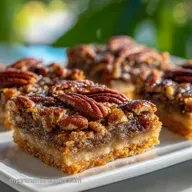 Pecan Pie Bars: Crispy Baked with Shortbread Crust
