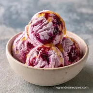 Plum Ginger Honey Ice Cream: Roasted