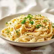 Roasted Garlic Fettuccine Alfredo Recipe