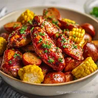 Cajun Chicken Wing Boil: Bold and Hearty