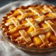 Scratch Baked Peach Pie for 10 Slices