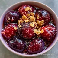 Plum Crisp with Oats for 8 Servings
