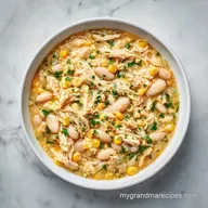 Slow Cooker White Chili for 8 Servings