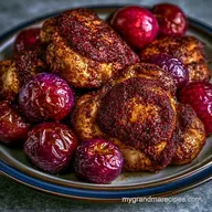 Sumac Chicken with Plums for 4 Servings