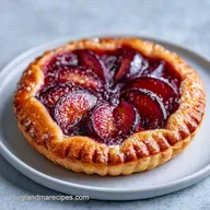 Sweet and Savory Plum Galette: Buttery