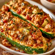 Turkey Stuffed Zucchini in 30 Minutes