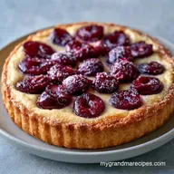 Vanilla Plum Tart with Puff Pastry