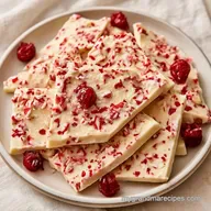 White Chocolate Bark with Candy Canes