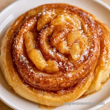 Apple Pie Filling Cinnamon Rolls: 30 Min Recipe Card