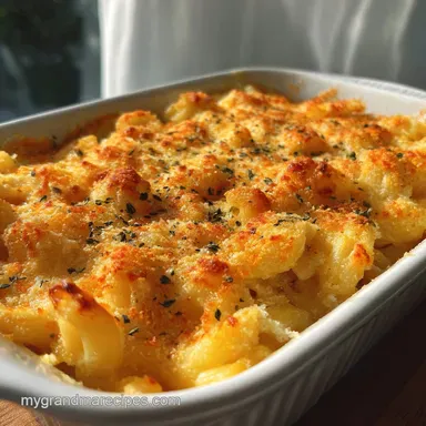 Baked Mac and Cheese: Crispy Baked Recipe Card