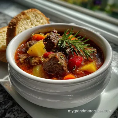 Beef Vegetable Soup Recipe: Deep Broth