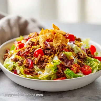 Big Mac Salad with Simple Sauce | Ready in 25 Minutes Recipe Card